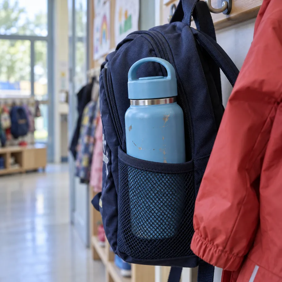 Botella infantil Cole 400 con asa, Azul cielo